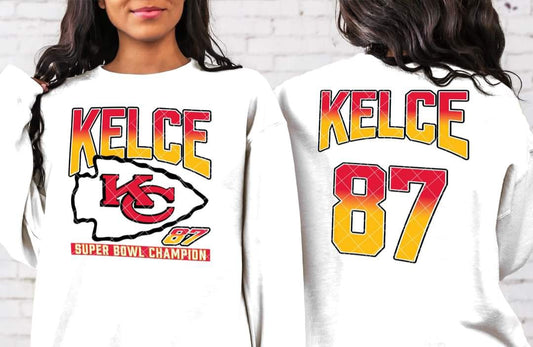 Kelce Champion Jersey FRONT DESIGN ONLY #1721  - Ready to Press DTF Transfer Full Color