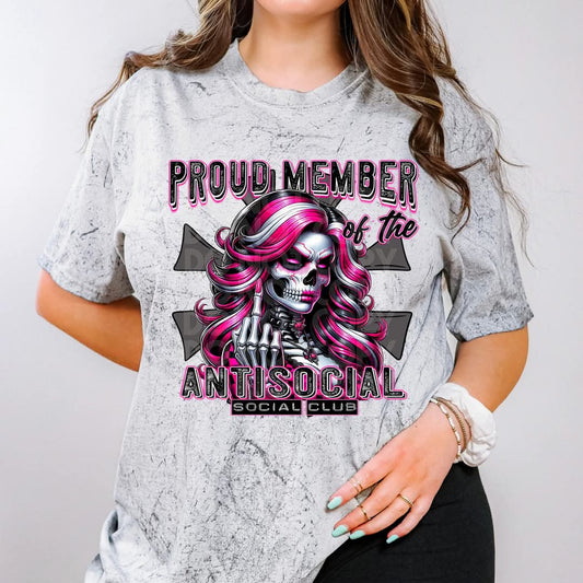 Antisocial Social Club #4197 - Ready to Press DTF Transfer Full Color - Pro Blanks