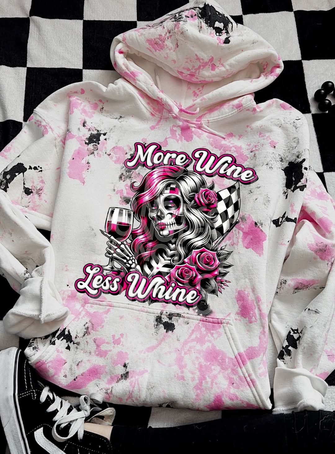 More Wine Less Whine #4196 - Ready to Press DTF Transfer Full Color - Pro Blanks