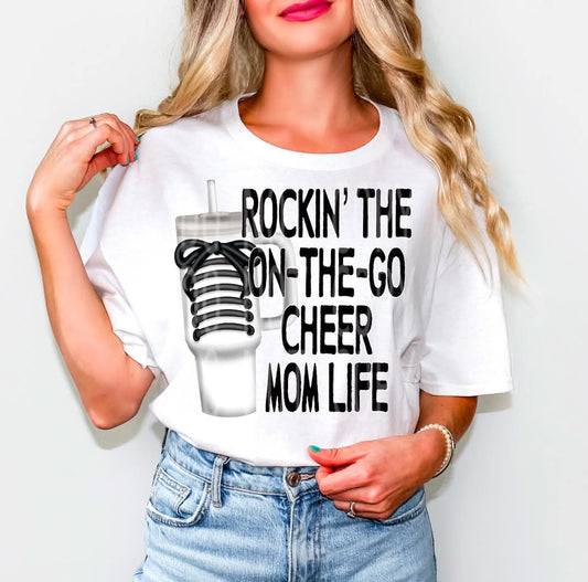 On The Go Cheer Mom #4746 - Ready to Press DTF Transfer Full Color
