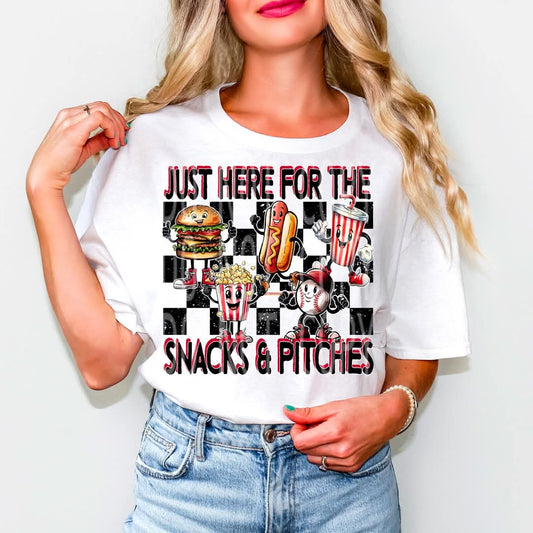 Snacks & Pitches #4740 - Ready to Press DTF Transfer Full Color