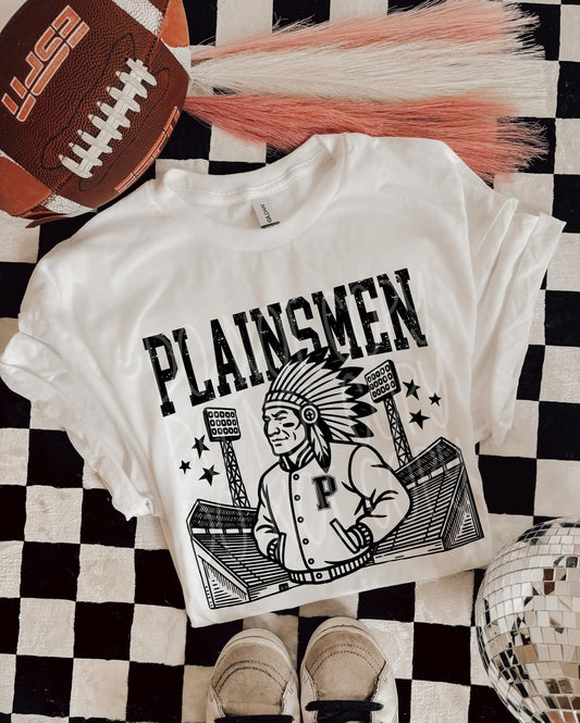 Plainsmen Letterman #5337 - Ready to Press DTF Transfer Full Color - Pro Blanks