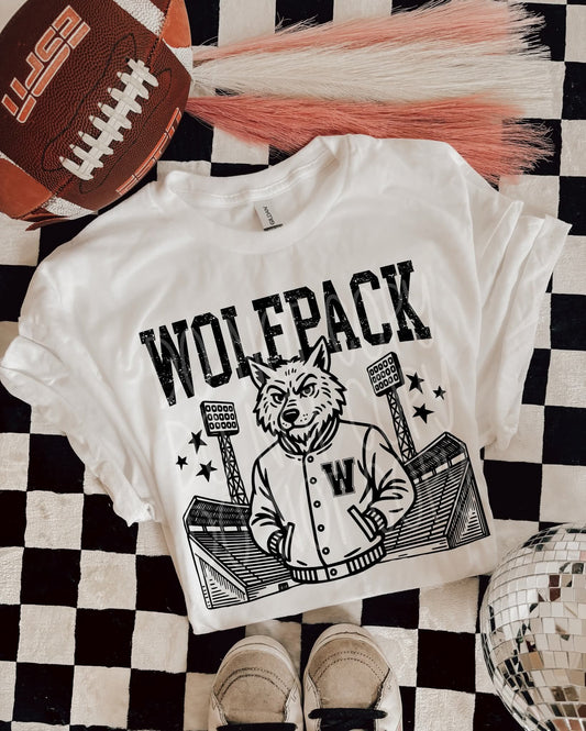 Wolfpack Letterman #5340 - Ready to Press DTF Transfer Full Color - Pro Blanks