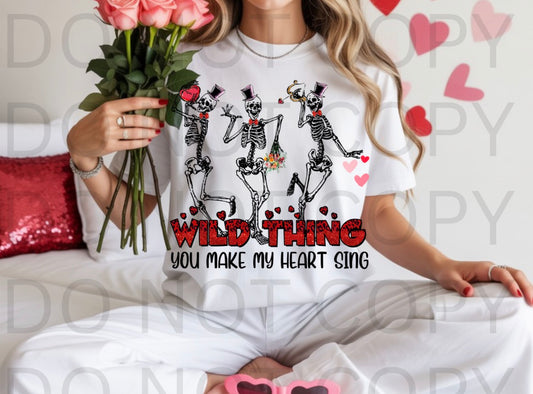 Wild Thing You Make My Heart Sing #6161 - Ready to Press DTF Transfer Full Color