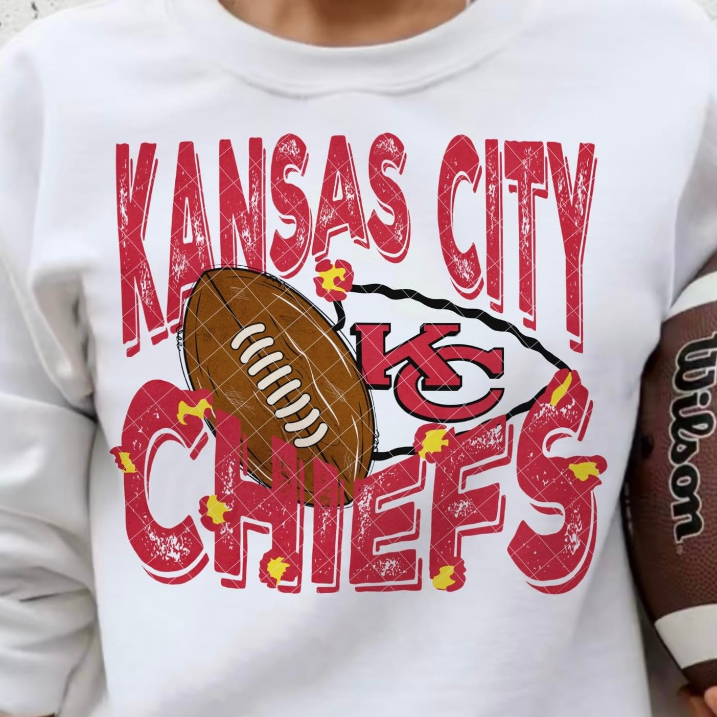KC Chiefs #1551 - Ready to Press DTF Transfer Full Color