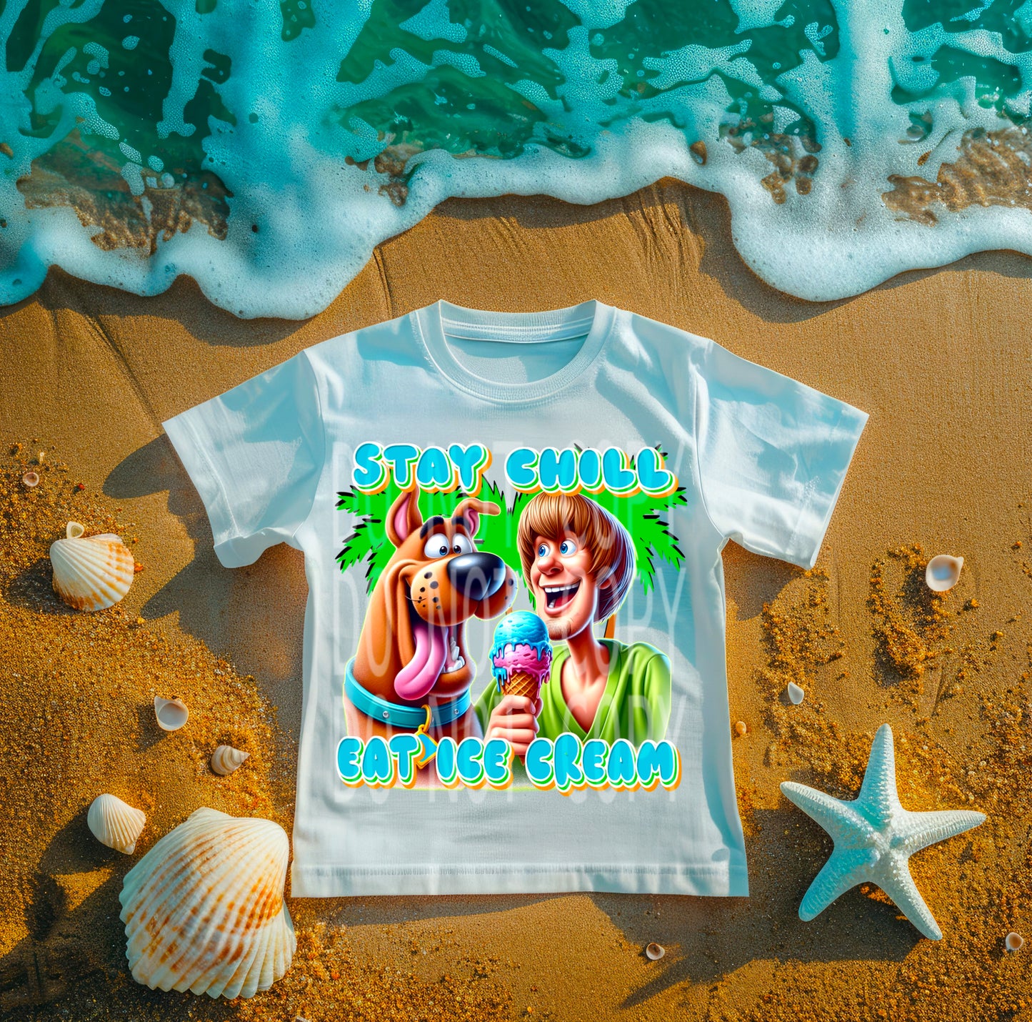 Stay Chill Blue #4716 - Ready to Press DTF Transfer Full Color