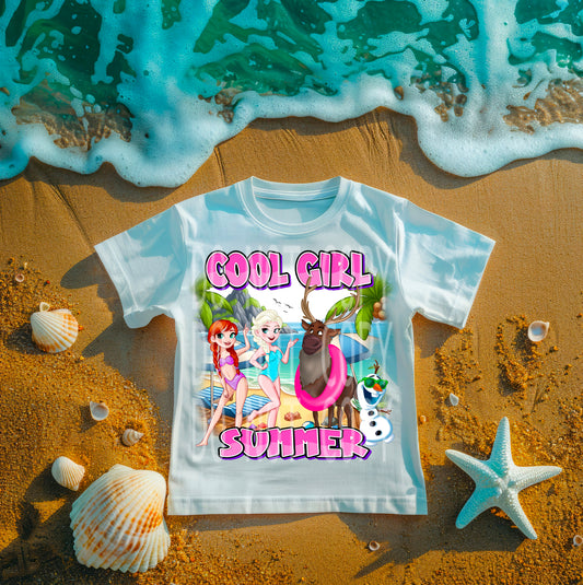 Cool Girl Summer #4715 - Ready to Press DTF Transfer Full Color