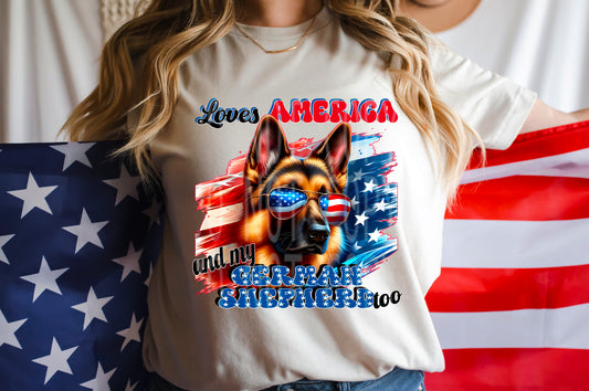 German Shepherd #4869 - Ready to Press DTF Transfer Full Color