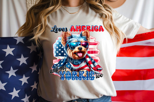 Yorkie #4866 - Ready to Press DTF Transfer Full Color