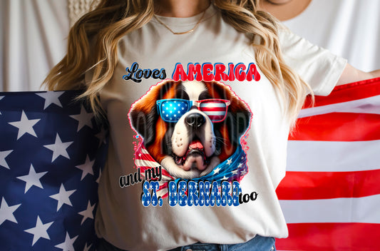 St. Bernard #4862 - Ready to Press DTF Transfer Full Color