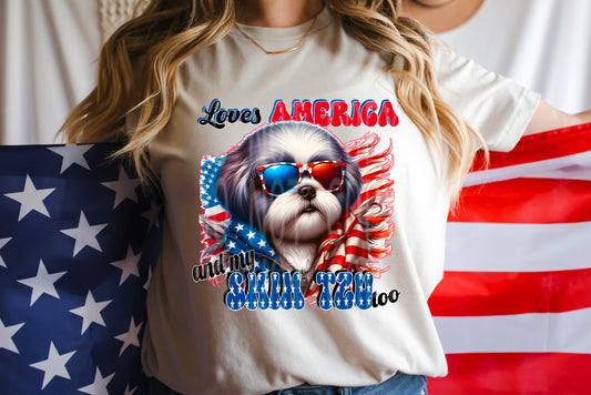 Shih Tzu #4864 - Ready to Press DTF Transfer Full Color