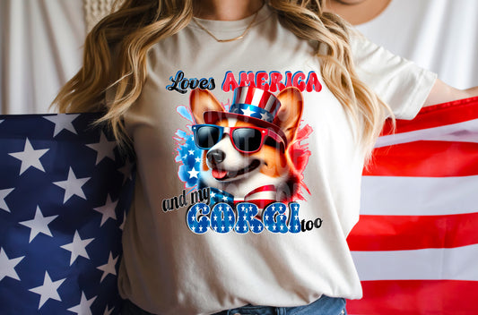 Corgi #4860 - Ready to Press DTF Transfer Full Color