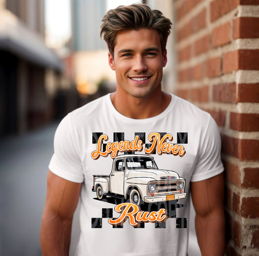 Legends Never Rust #4991 - Ready to Press DTF Transfer Full Color