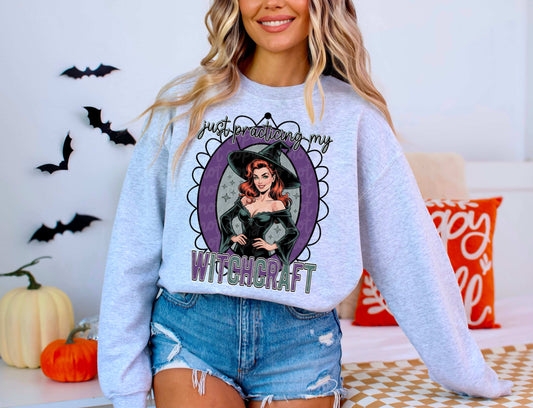 Just Practicing My Witchcraft #5460 - Ready to Press DTF Transfer Full Color