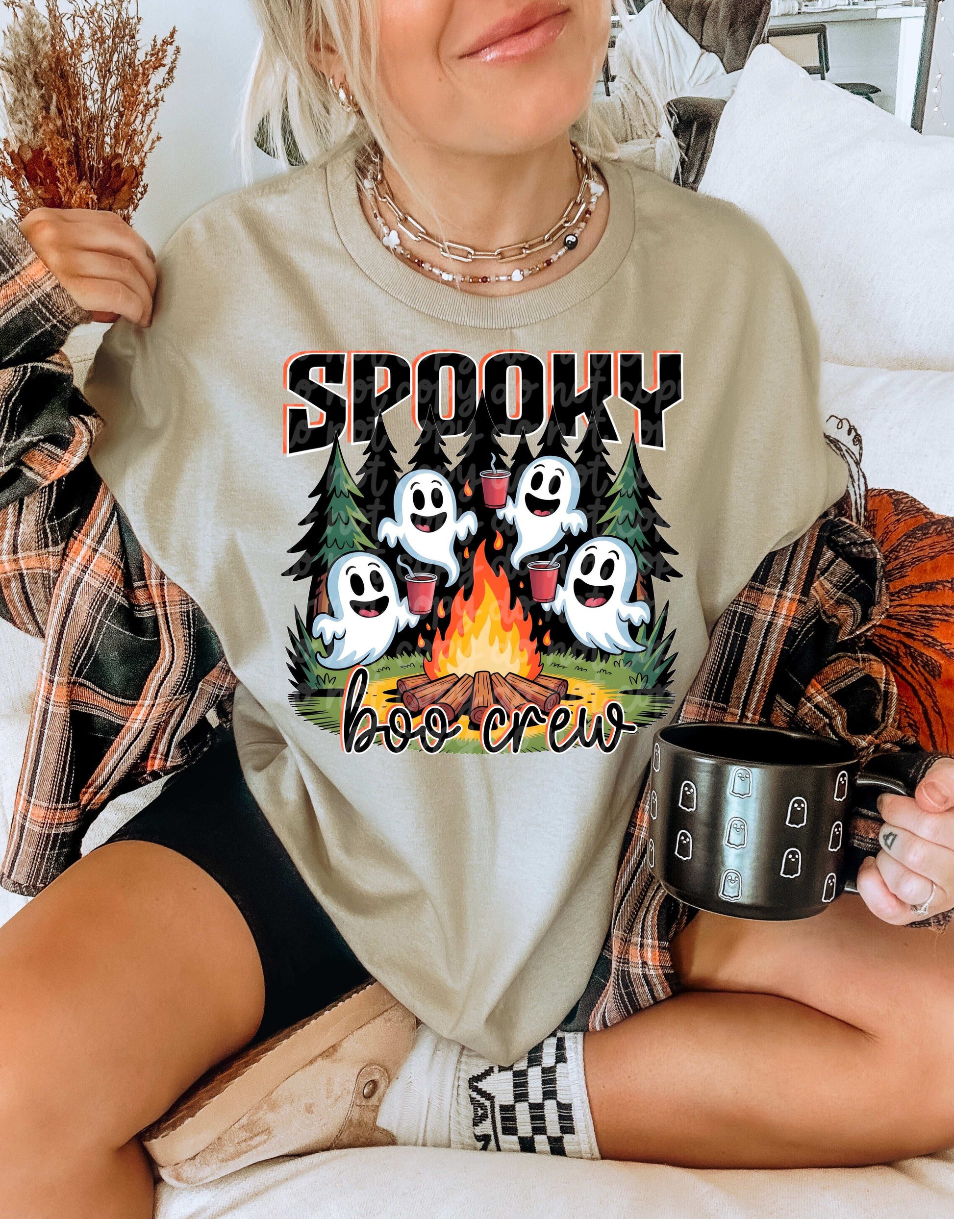 Spooky Boo Crew #5458 - Ready to Press DTF Transfer Full Color