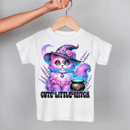 Cute Little Witch #5452 - Ready to Press DTF Transfer Full Color