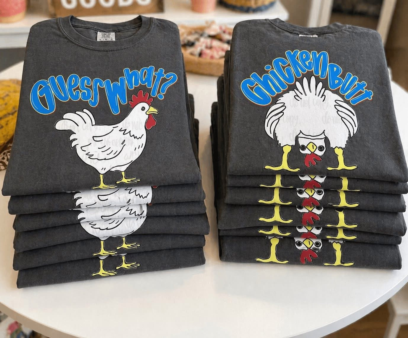 Guess What? (Blue Chicken) #6599 - Ready to Press DTF Transfer Full Color