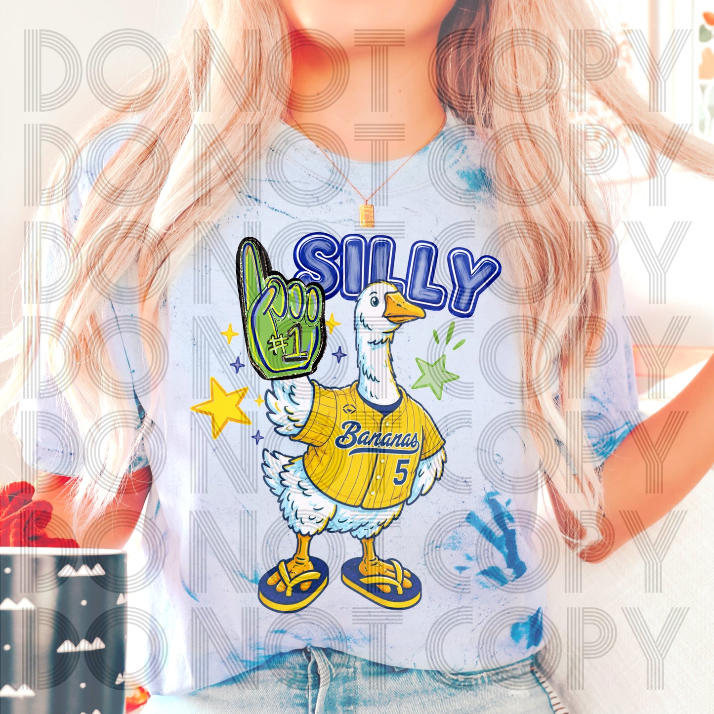 Savannah Bananas Silly Goose #6964 - Ready to Press DTF Transfer Full Color