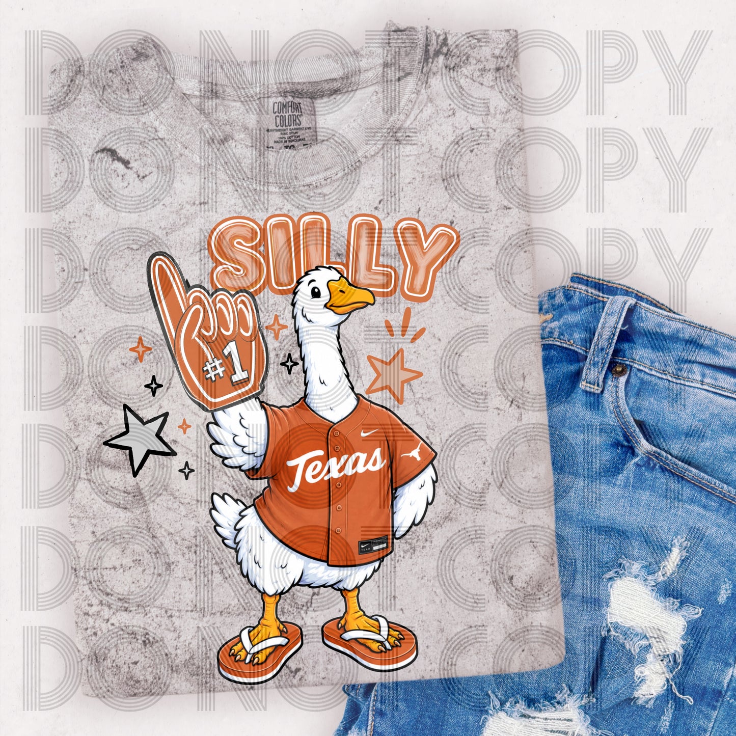 Texas Silly Goose #6980 - Ready to Press DTF Transfer Full Color