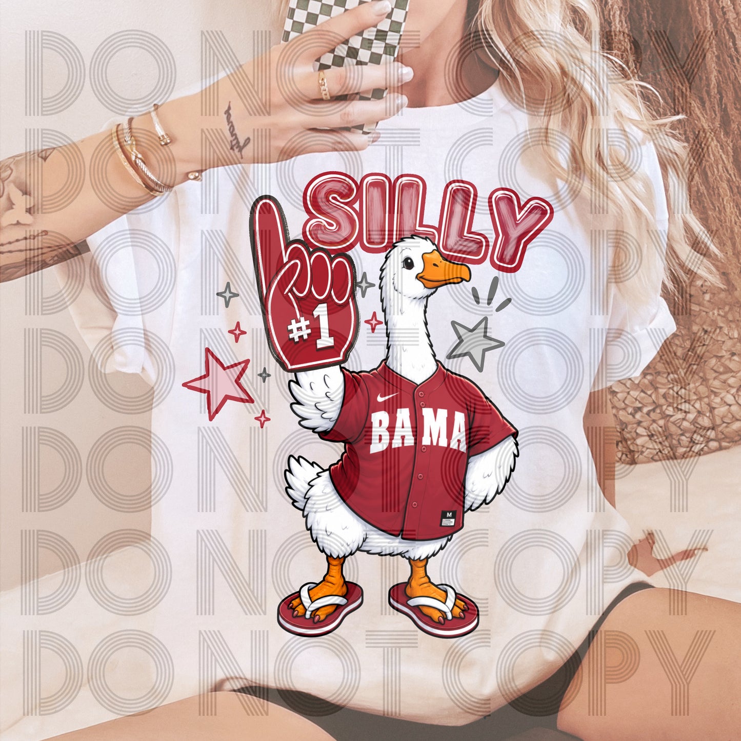 Bama Silly Goose #6778 - Ready to Press DTF Transfer Full Color