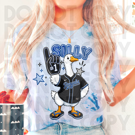 Royals Silly Goose #6971 - Ready to Press DTF Transfer Full Color