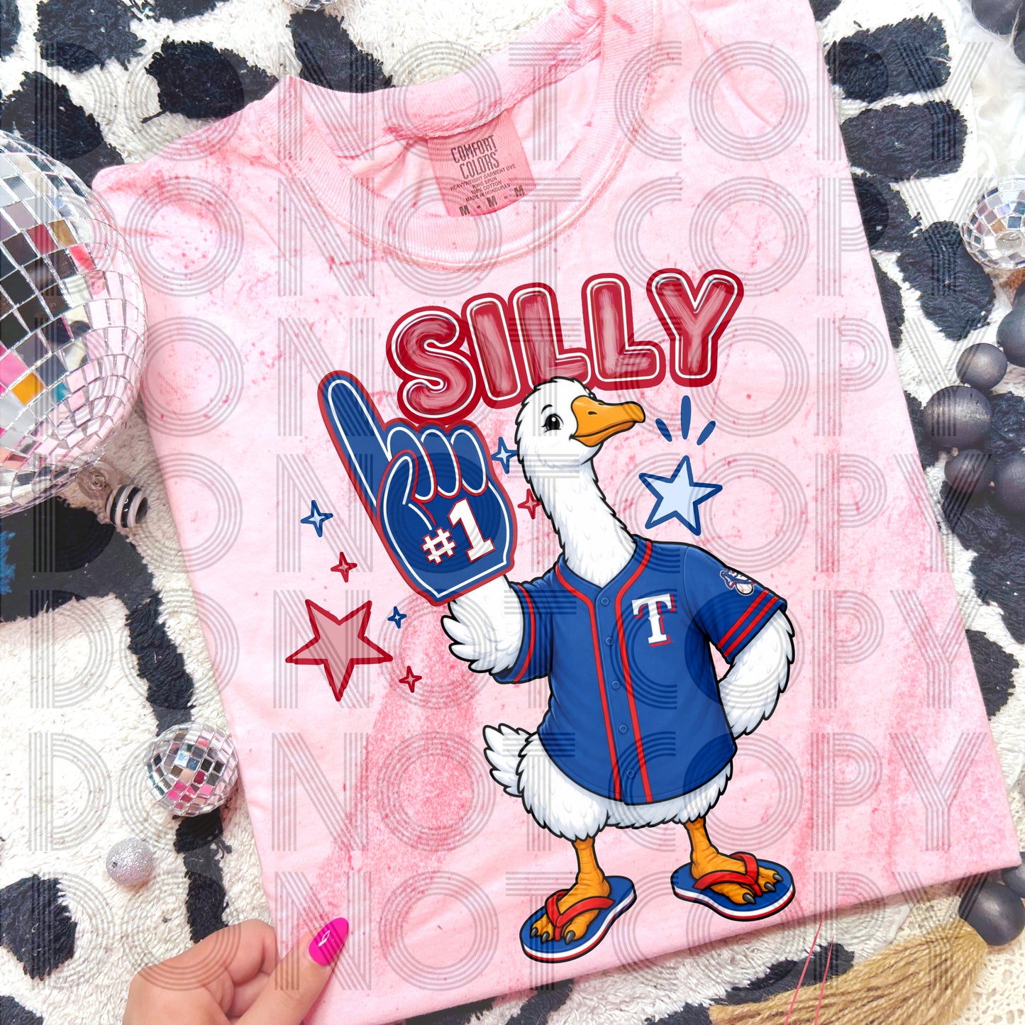 Rangers Silly Goose #6969 - Ready to Press DTF Transfer Full Color