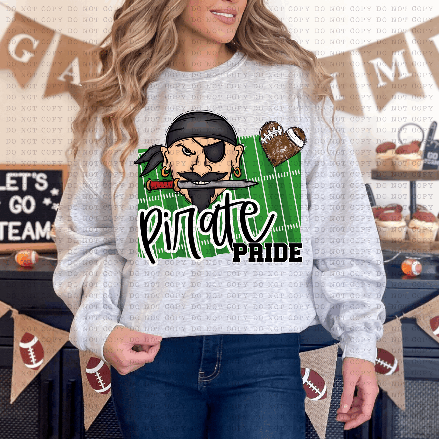 Pirate Pride #5509 - Ready to Press DTF Transfer Full Color