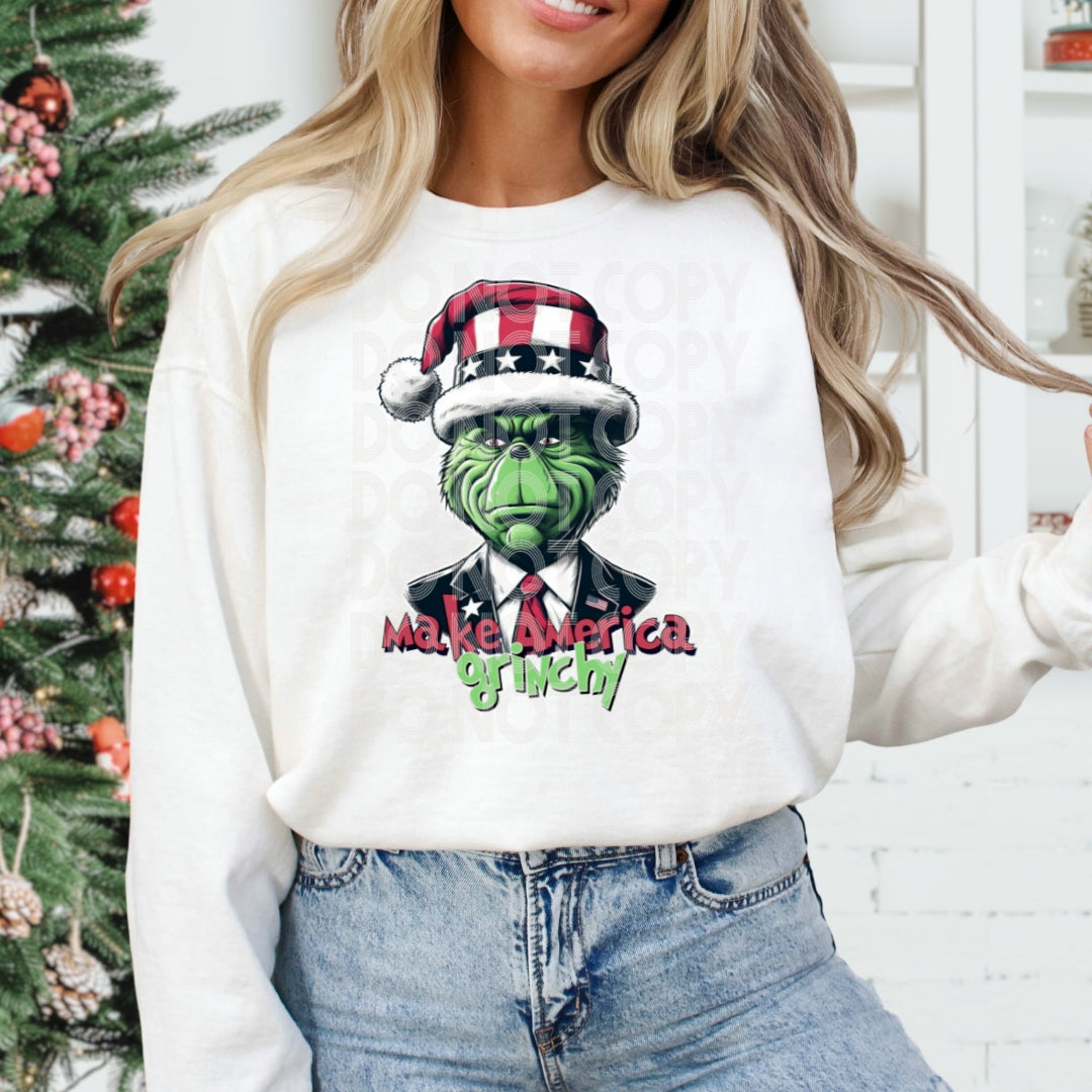 President Grinch #1197 - Ready to Press DTF Transfer Full Color