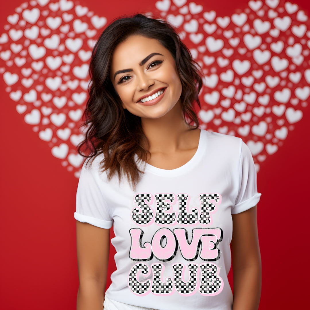 Self Love Club #1346 - Ready to Press DTF Transfer Full Color