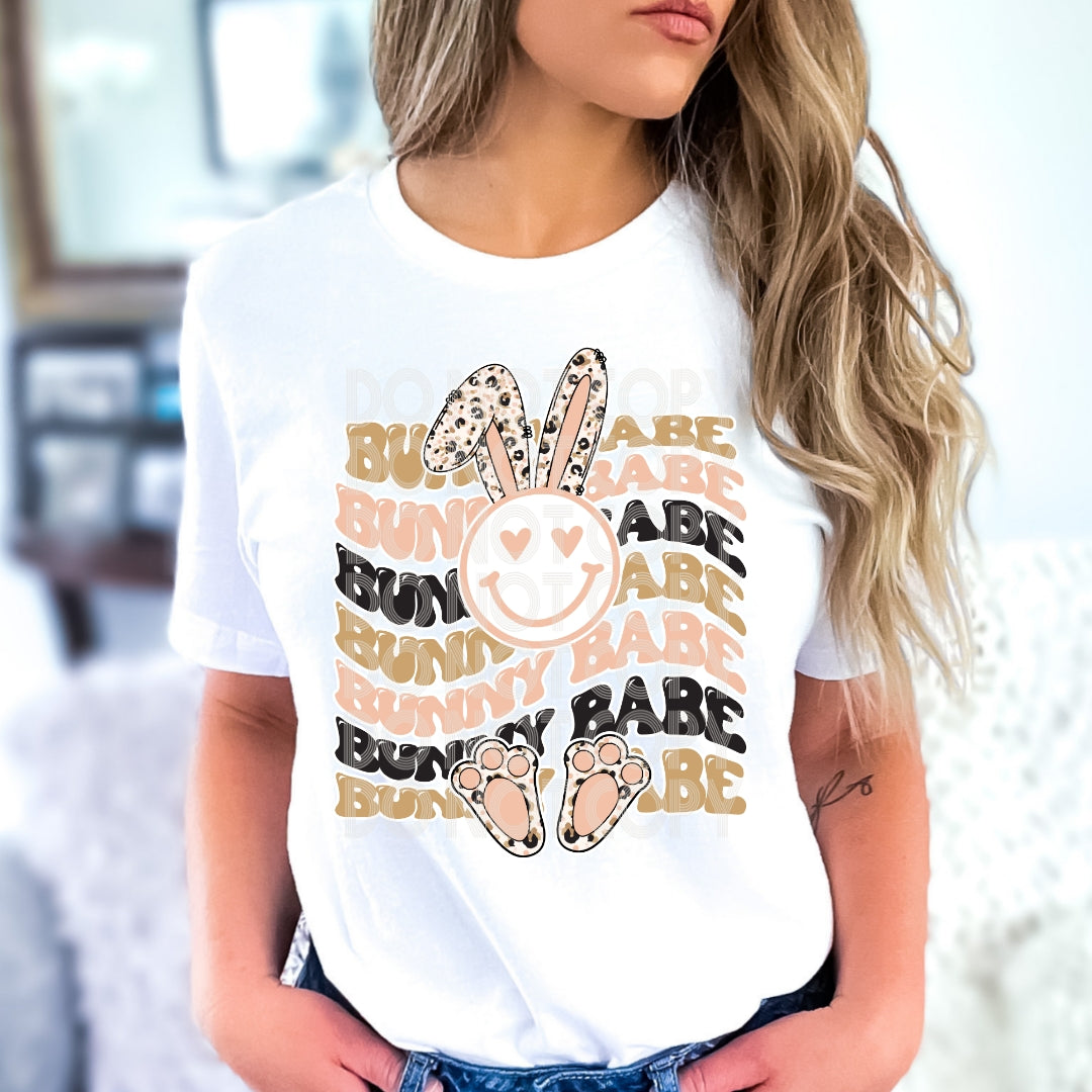 Bunny Babe #1620  - Ready to Press DTF Transfer Full Color