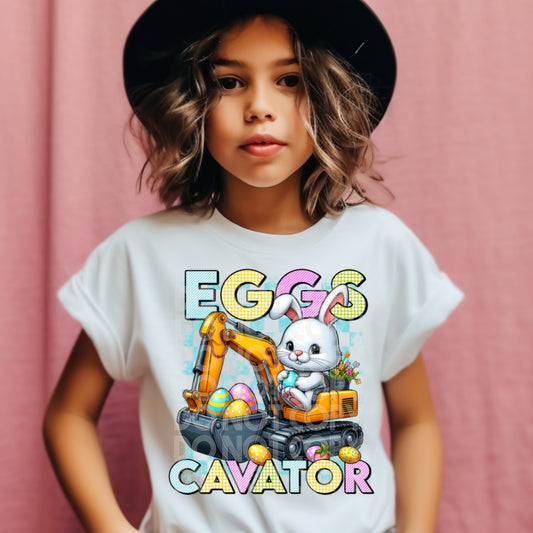 Eggscavator #1738 - Ready to Press DTF Transfer Full Color
