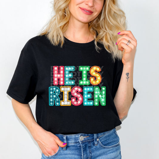 He Is Risen #3006 - Ready to Press DTF Transfer Full Color
