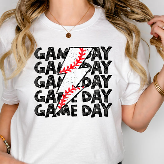 GameDay Baseball #3078 - Ready to Press DTF Transfer Full Color