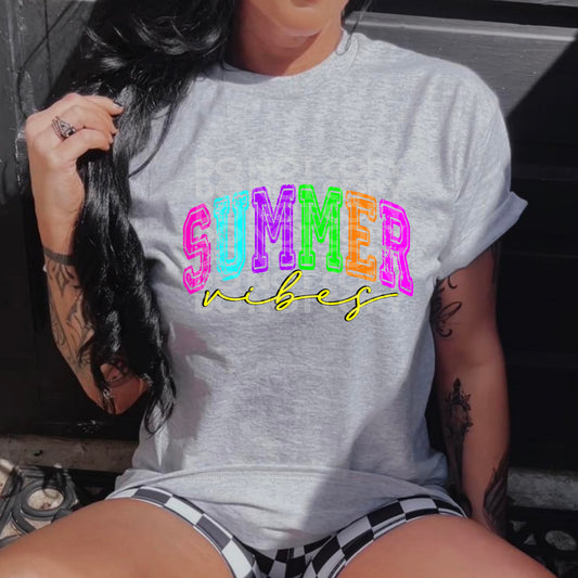 Summer Vibes #3131 - Ready to Press DTF Transfer Full Color