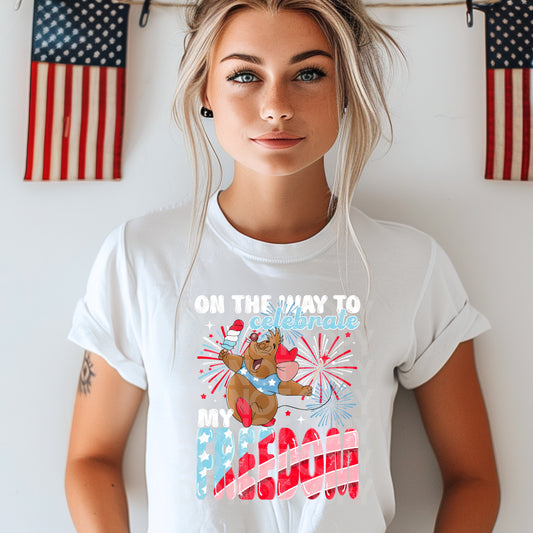 Celebrate My Freedom #3196 - Ready to Press DTF Transfer Full Color