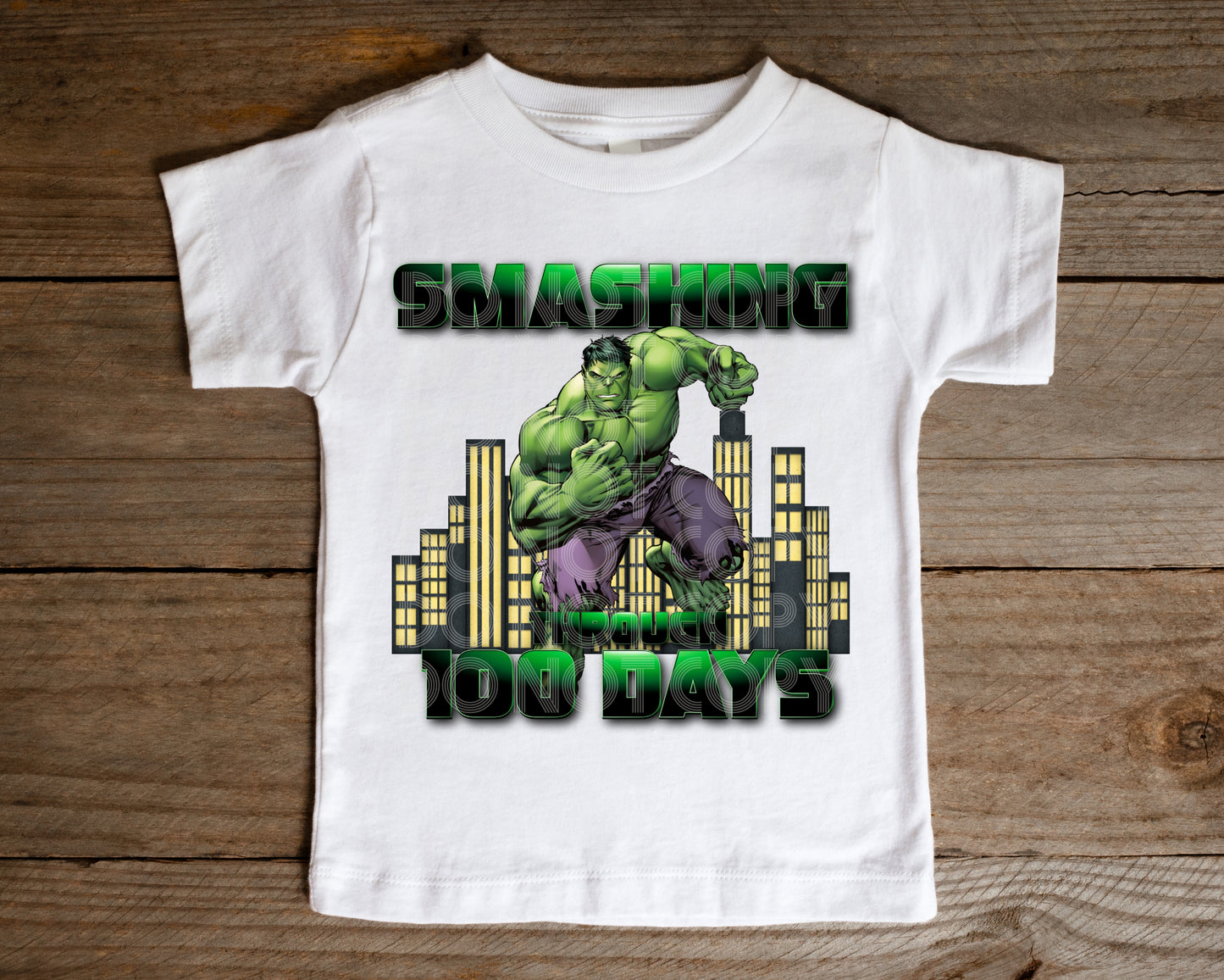 Smashing Through 100 Days #4217 - Ready to Press DTF Transfer Full Color - Pro Blanks