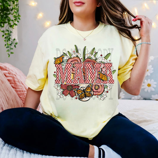 Mama Country Floral #5010 - Ready to Press DTF Transfer Full Color