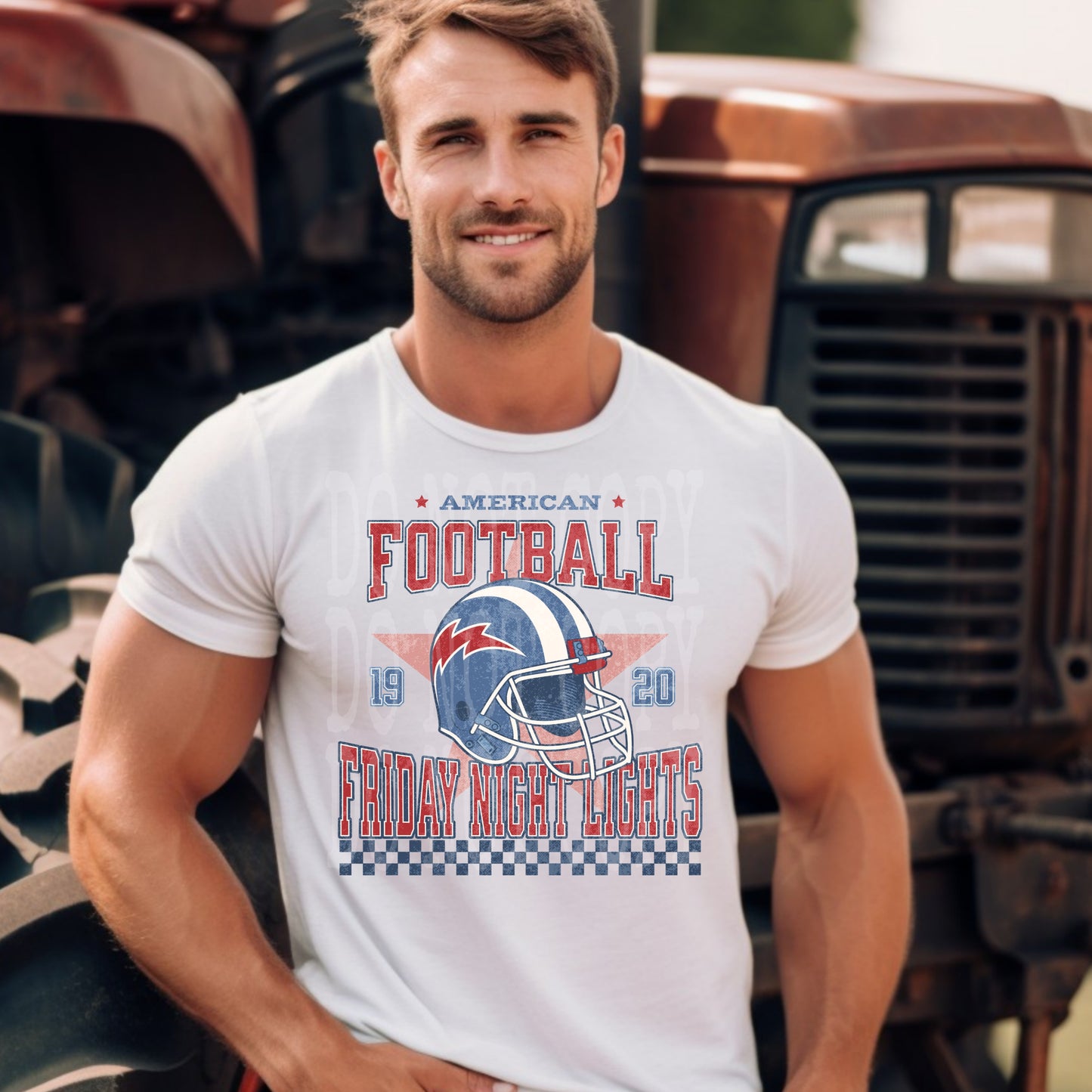 American Football #4273 - Ready to Press DTF Transfer Full Color - Pro Blanks