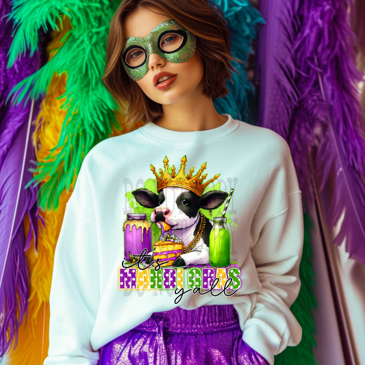 It’s Mardi Gras Yall #4321 - Ready to Press DTF Transfer Full Color - Pro Blanks