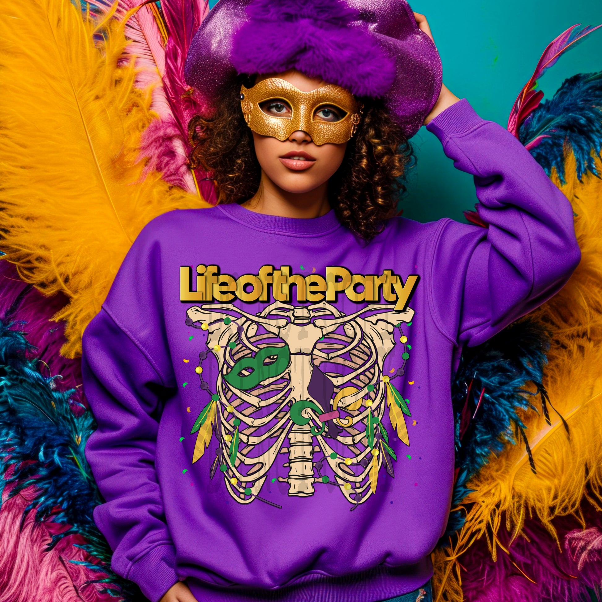 Life Of The Party #4329 - Ready to Press DTF Transfer Full Color - Pro Blanks