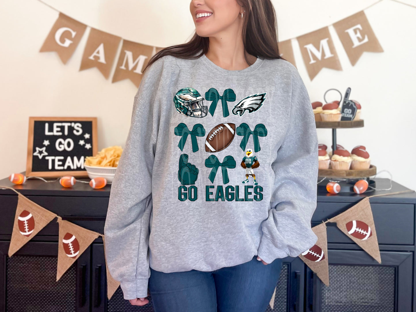 Eagles Coquette #4370 - Ready to Press DTF Transfer Full Color