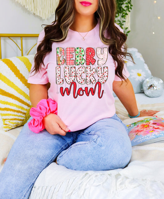 Berry Lucky Mom #4517 - Ready to Press DTF Transfer Full Color