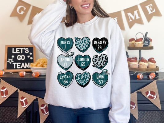Eagle Hearts #4408 - Ready to Press DTF Transfer Full Color