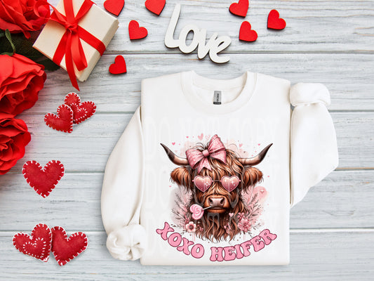 Xoxo Heifer #4421 - Ready to Press DTF Transfer Full Color