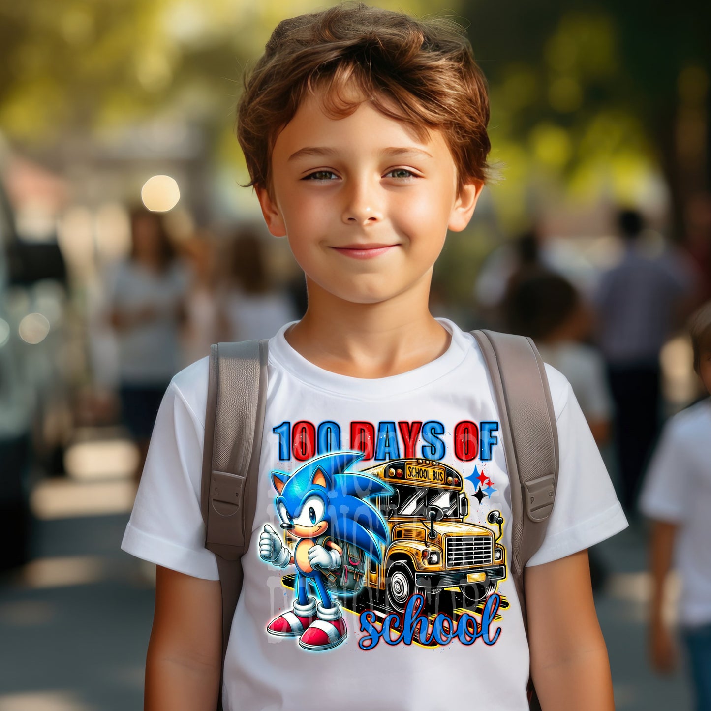 Sonic 100 Days #4449 - Ready to Press DTF Transfer Full Color - Pro Blanks