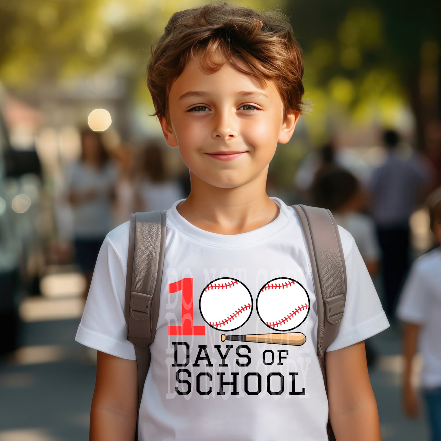 Baseball 100 Days #4443 - Ready to Press DTF Transfer Full Color - Pro Blanks