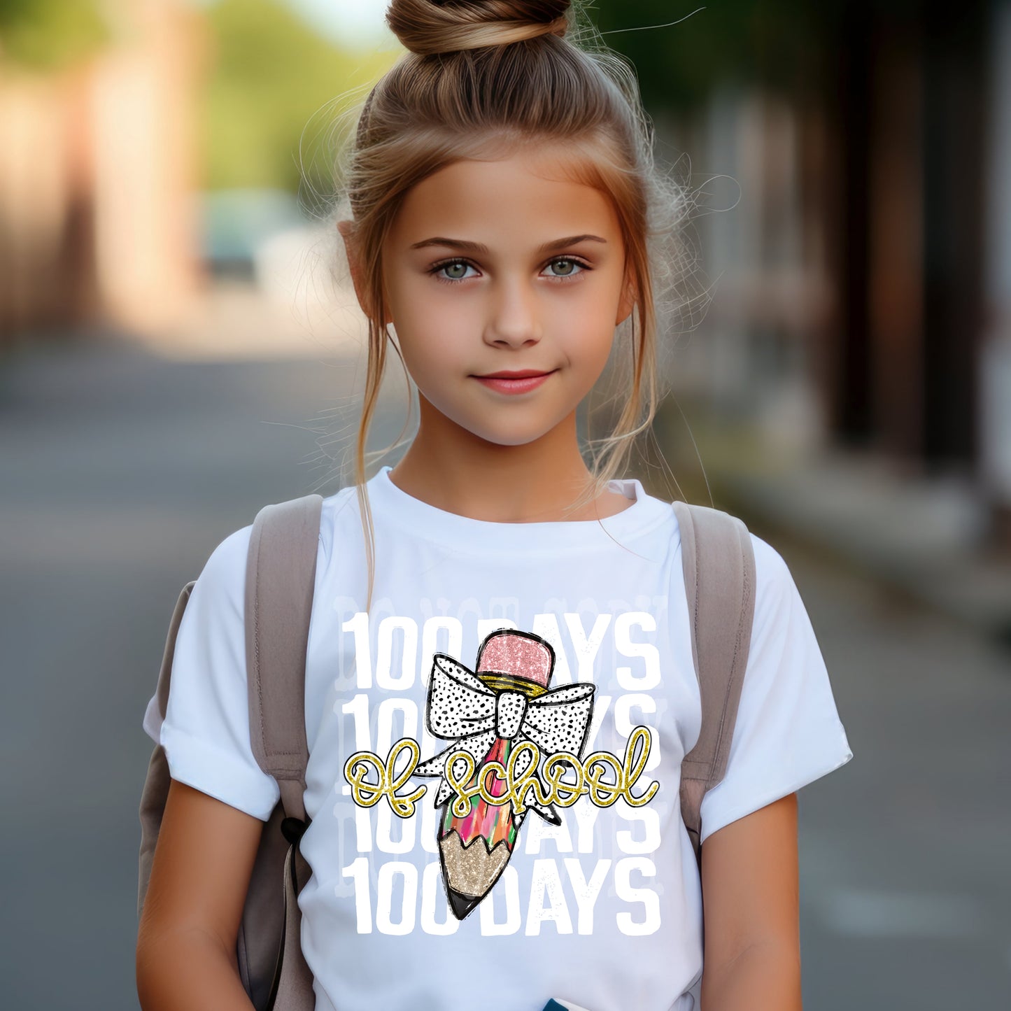 100 Days Pencil #4444 - Ready to Press DTF Transfer Full Color - Pro Blanks