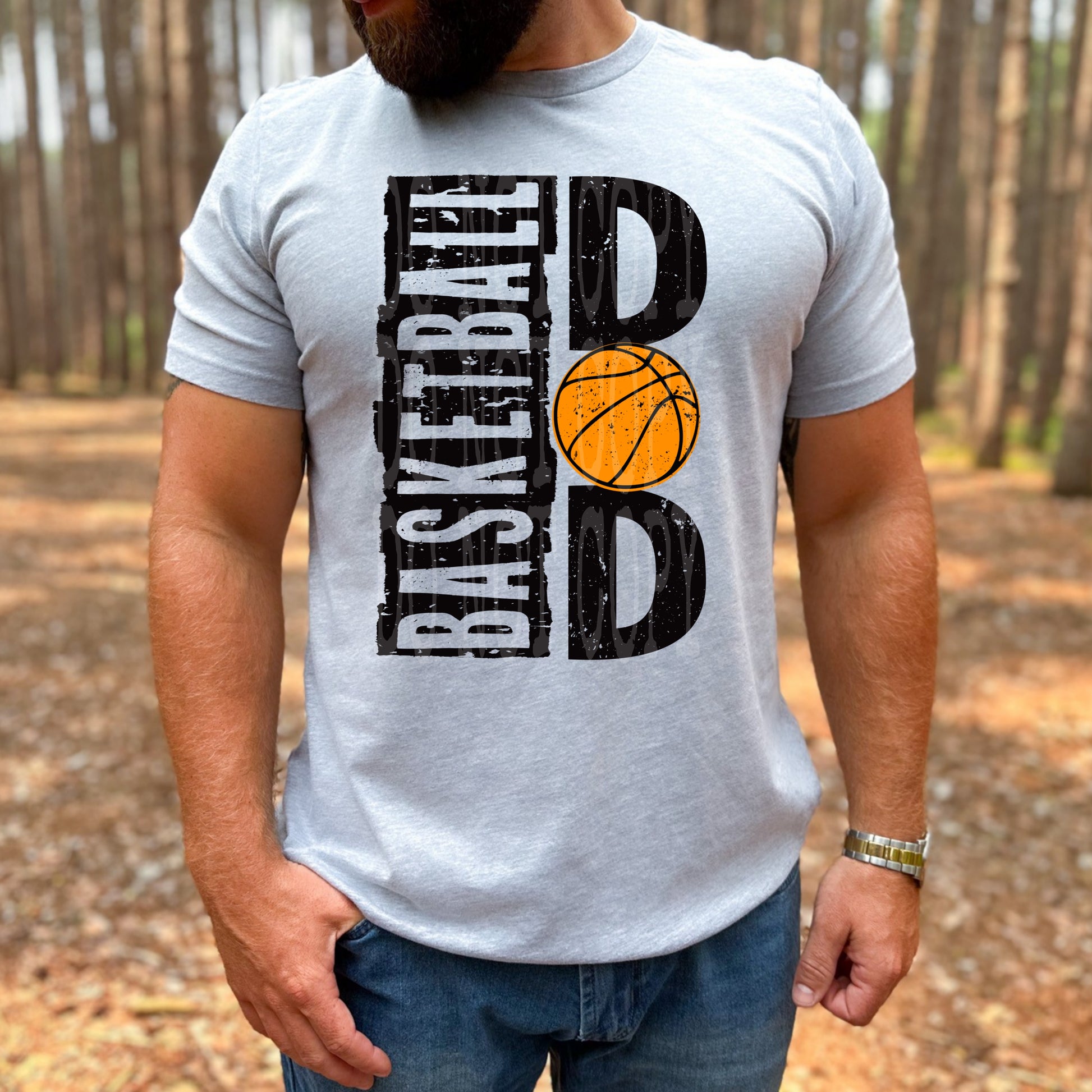 Basketball Dad #4507 - Ready to Press DTF Transfer Full Color - Pro Blanks