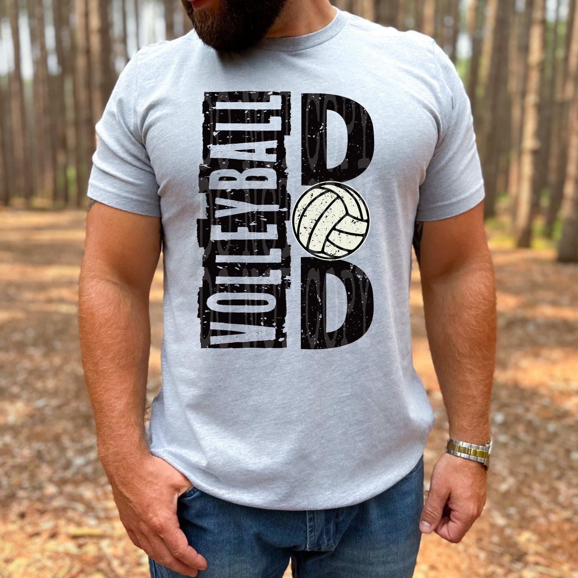 Volleyball Dad #4509 - Ready to Press DTF Transfer Full Color - Pro Blanks