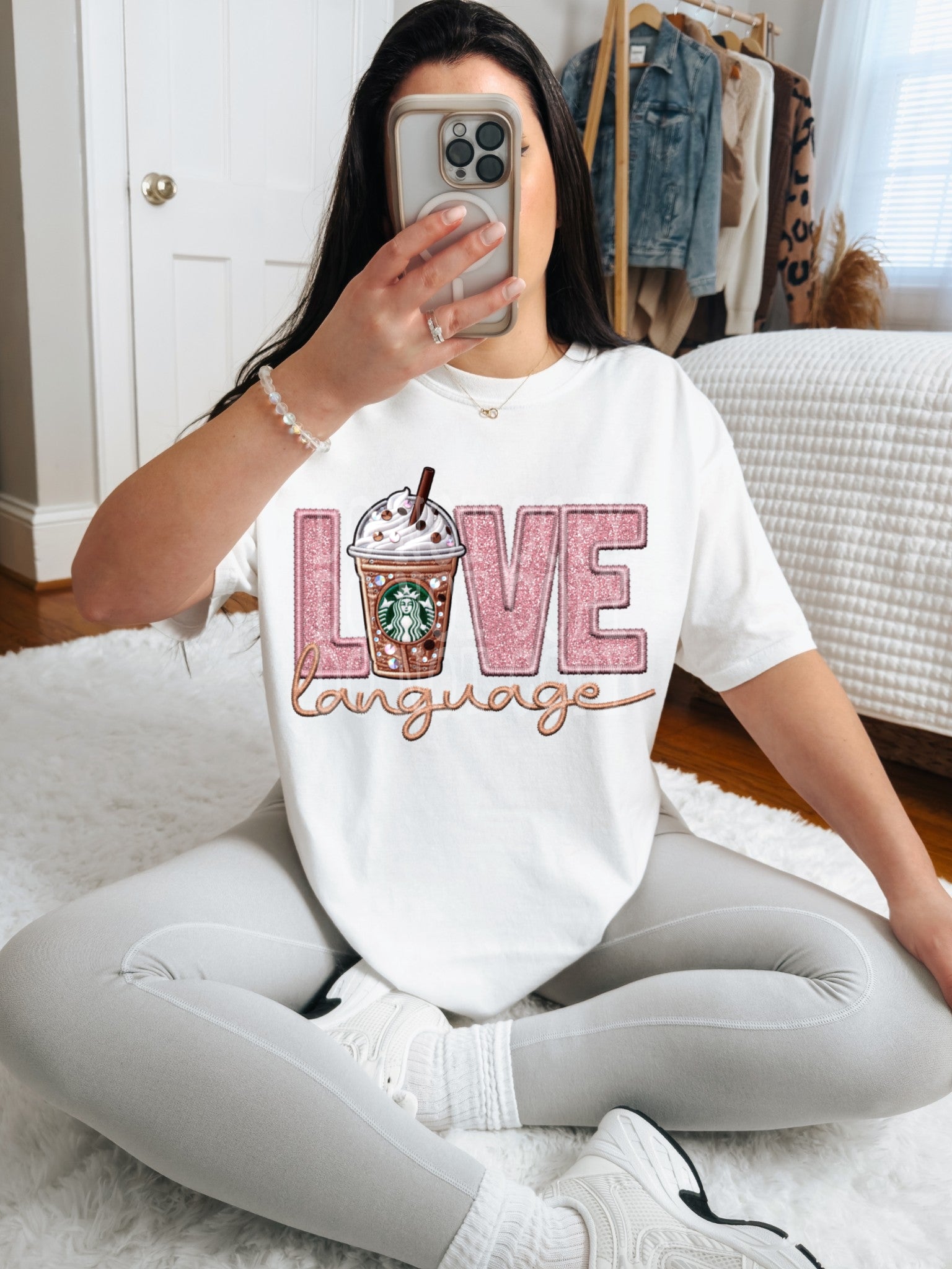 Love Language Starbucks #4526 - Ready to Press DTF Transfer Full Color - Pro Blanks